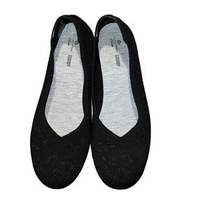 Clarks Black Textile Flat Shoes Size 11 M